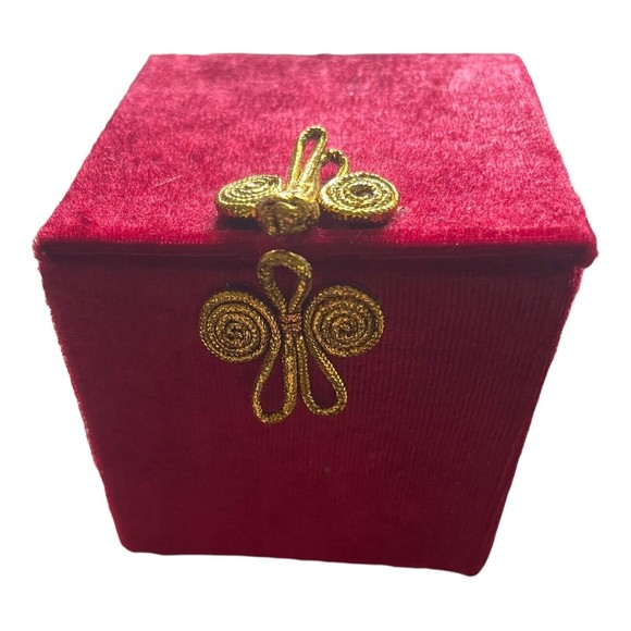 Vtg 2000 Fannie May Candy Christmas Ornament Ball in Velvet Box Snowman Gifts - Picture 5 of 9